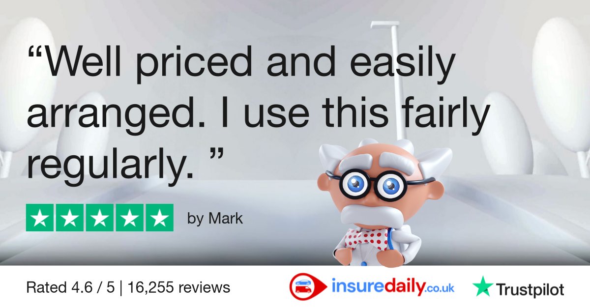 InsureDailyUK's tweet image. "Well priced and easily arranged. I use this fairly regularly." - Sounds like our kind of customer!  Temporary car insurance shouldn't be a hassle, and we're glad we can help folks out whenever they need short-term cover.  #insuredaily #temporarycarinsurance  #ShortTermCover