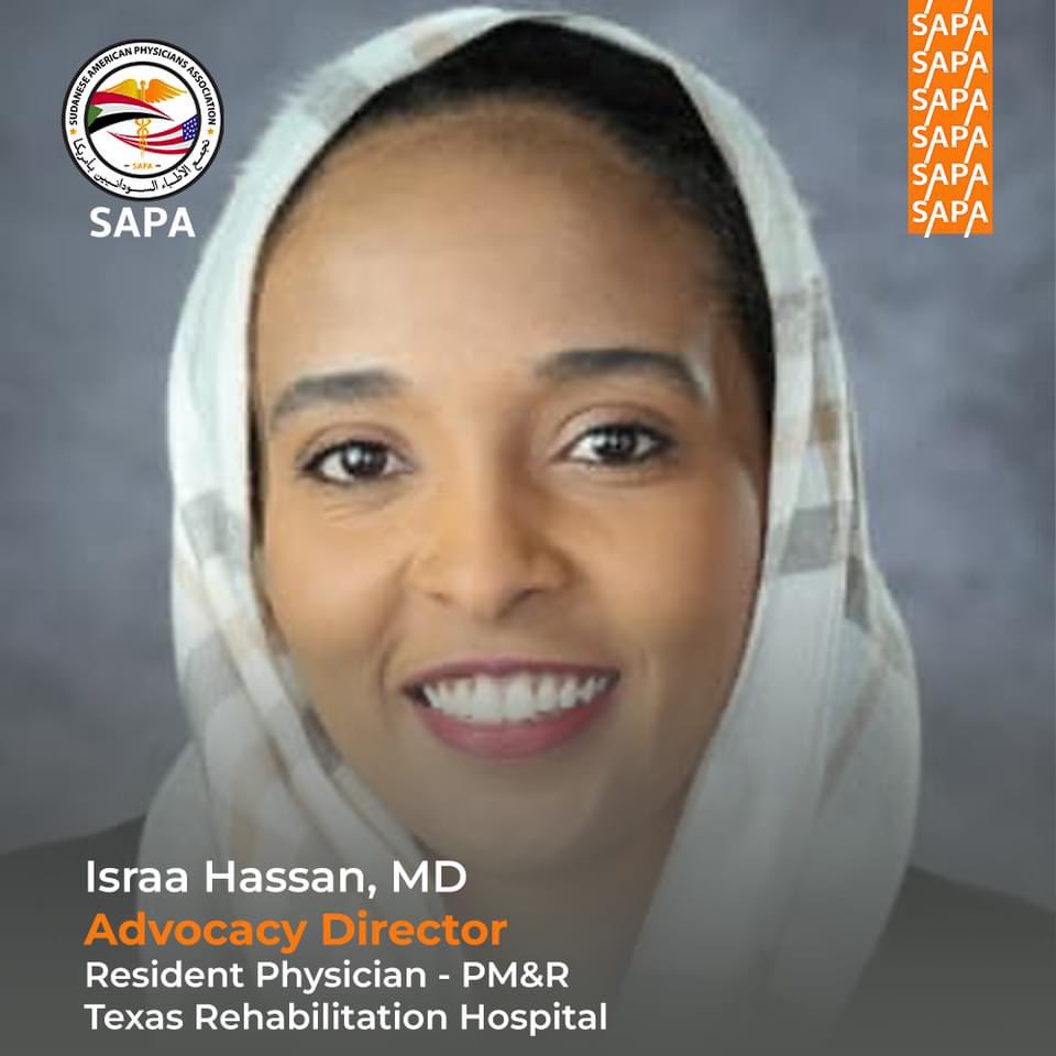Honored to serve on @SAPA_ORG BOD & so excited to work with all my colleagues on the board, especially the incredible @IsraaHassan87 & @AmiraMohamedMD #Sudan 🇸🇩#SAPAHopeForSudan #WomenInLeadership
