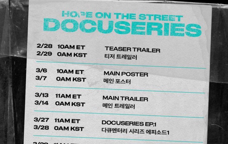 bblackjin's tweet image. 📢ประกาศๆๆ ช่วยกันกระจายข่าว📢

🔥🔥คนละรี คนละเมนชั่น🔥🔥

คืนนี้ เวลา 22:00 น.(ไทย)  ปล่อย
MAIN TRAILER

คืนนี้ เวลา 22:00 น.(ไทย) ปล่อย
MAIN TRAILER

คืนนี้ เวลา 22:00 น.(ไทย) ปล่อย
MAIN TRAILER

#HOPE_ON_THE_STREET #홉온스 #jhope #제이홉