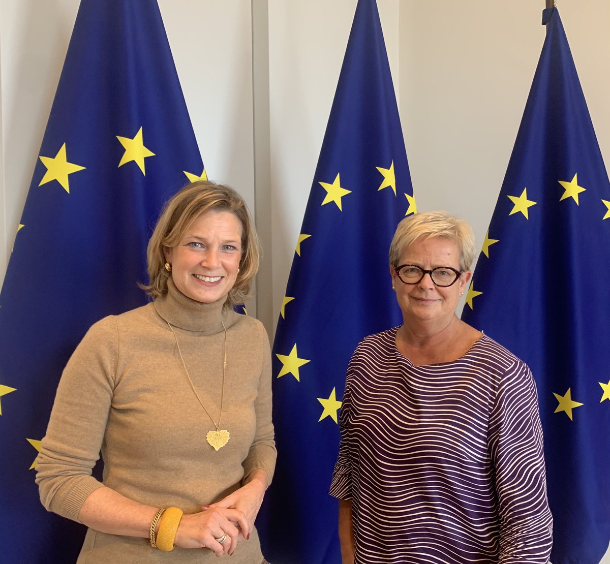 Pleasure to meet again with @sirpa_rautio, now newly appointed Director of @EURightsAgency 👏 to discuss - together with her wonderful team - how to enhance our common fight against #Antisemitism in the light of current explosion of Jew-hatred and antisemitic incidents in Europe.