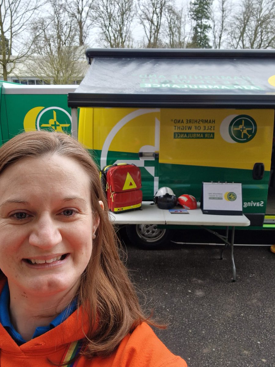 'I flew the air ambulance!' Thank you @HIOWAA for the most uplifting start to the EBP South STEM fair in Basingstoke - the chance for Jen and others to take the controls in your flight simulator and see the amazing role your team play in our NHS. #stemcareers #nhscareers
