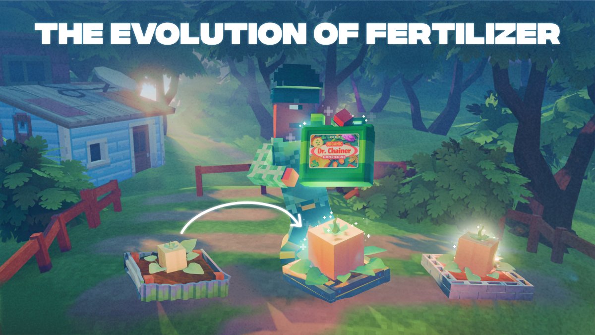 ChainersGame's tweet photo. Introducing your next-gen fertilizers! 🥫📍

Get ready for cutting-edge fertilizers in future updates!

🌱 These are not your ordinary fertilizers — we're unveiling a spectrum of quality, ranging from common 🗝 to legendary ones 🔑!

🌱 With these specific fertilizers, you'll not only reduce plant care time but also enhance the quality and quantity of your crops.

🌱 Certain fertilizers will even offer the opportunity to grow a SPECIAL plant, whether it's a giant pumpkin or an exotic natural wonder!

And what other impacts could fertilizers have? Share your ideas! 💬

🚨 The final version may differ. 🚨