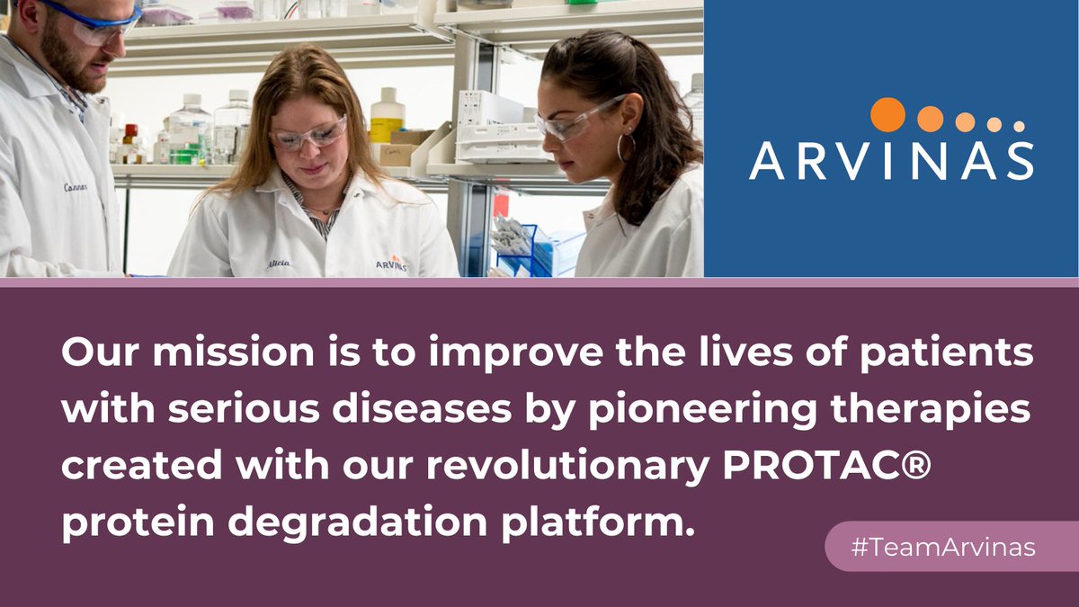 At #Arvinas, we are proud to have a team that drives growth scientifically and culturally. Our CEO @JohnGHouston believes building bonds of trust are essential to our goal of improving patient's lives. Learn about #TeamArvinas: bit.ly/48ocXtx