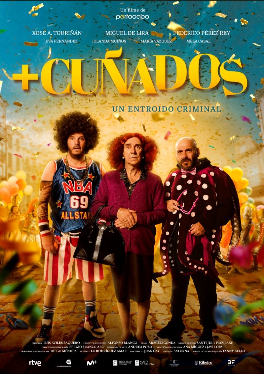 laviba's tweet photo. Pois aí vamos! O próximo 19 de abril estreamos +CUÑADOS, que tiven o privilexio e placer de dirixir, cun equipo marabilloso e cheíño de talento. Gracias @Portocabo  pola oportunidade e a confianza. ...EMPIEZA LA FIESTA!!! https://t.co/OImMwjbq42