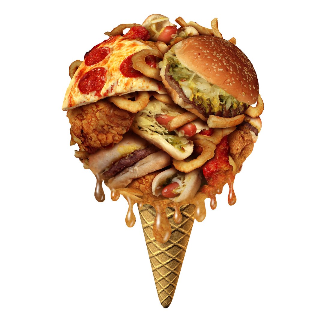 🔥3 cosas que debes saber hoy: 😱

1⃣ Los ultraprocesados 🍞🥐🥨🥓🍕🌭🍟🍔🍨🍦🍩🍿🍫🍬🍭🎂🧁no son solo "comida chatarra". Son productos diseñados para la adicción, con exceso de azúcar, grasas saturadas vegetales y sal.

2⃣ Su consumo altera las funciones cerebrales relacionadas