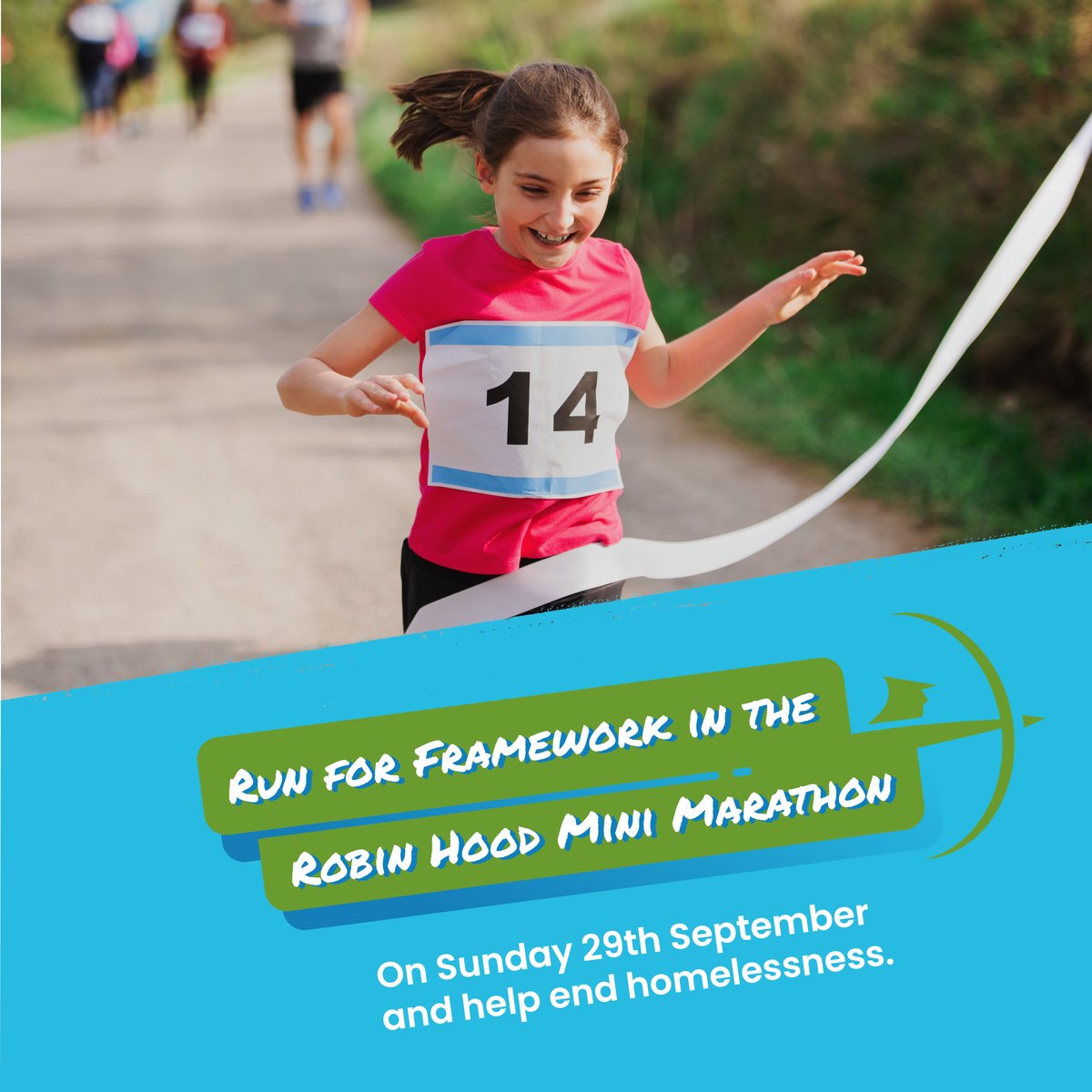 🏅5 Charity Places Available!🏅 For @robinhoodhalf Mini Marathon places. This shorter challenge is a 1.5 mile course following the River Trent, and is open to anyone over the age of 4 🏃‍♂️ Join #TeamFramework today: bit.ly/49Lm8WL