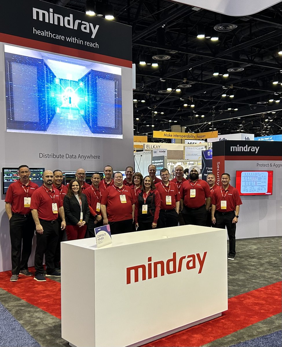 Our team is in the booth and ready to connect at #HIMSS24! Stop by Booth 1321 in the West Hall near entrance A2 to see how Mindray can help make your data more relevant and useful with our enterprise solutions. #WeAreMindray #MindrayTradeshow