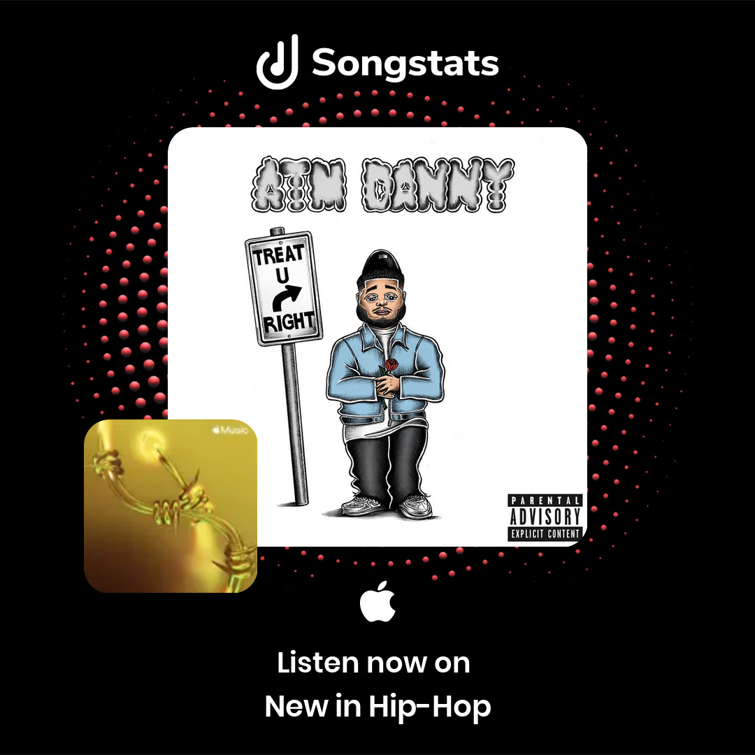 SongstatsApp's tweet image. @atmdanny_ Did you know that "Treat U Right" got added to the editorial playlist 'New in Hip-Hop' on Apple Music! See immediately what's happening with your tracks on Songstats.