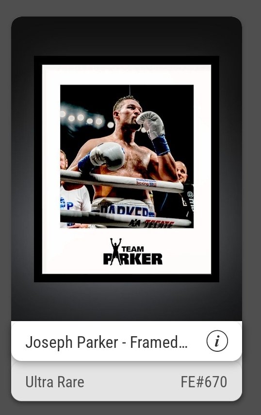 MarianoLM5's tweet photo. Did not get the drop but bought them in @veve_official MP matching #670 mints for @joeboxerparker NFTs 🥊

I know, will never own #670 SR as it does not exist 🥺

#TeamVeVe #TeamParker https://t.co/eZVdvKnrr6