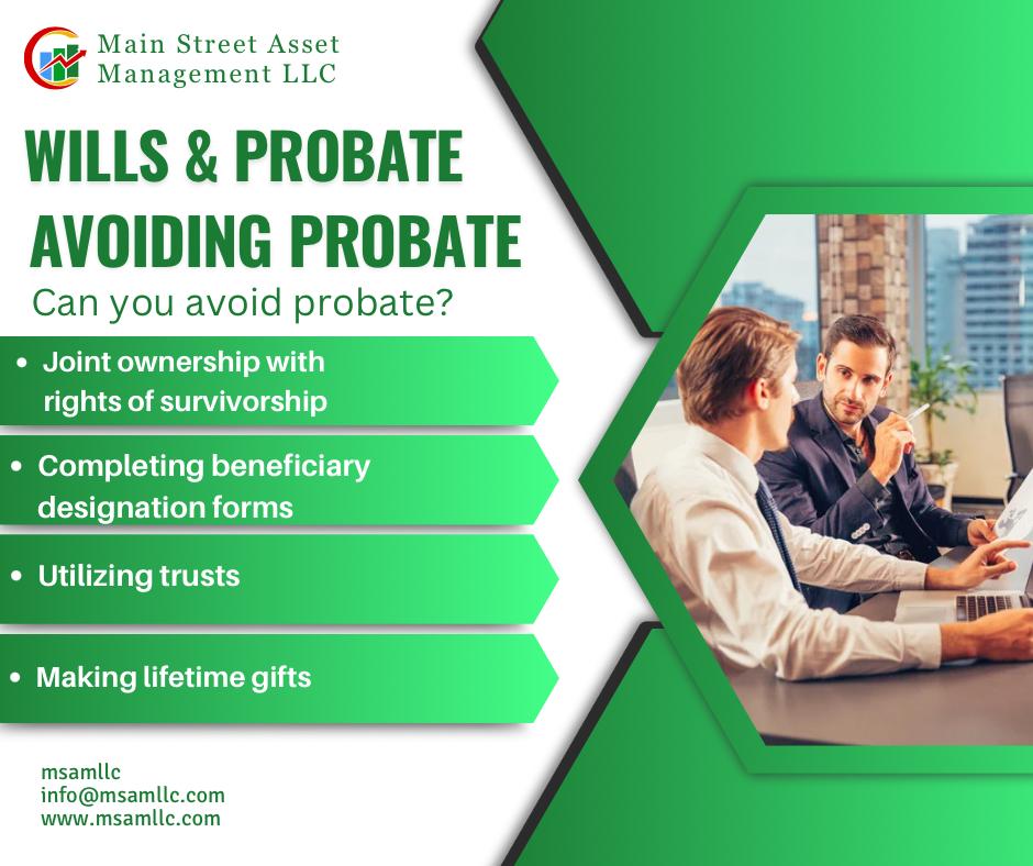MSAMLLC's tweet image. ⚖️ Wills &amp;amp; Probate Tip: Can you avoid probate? Absolutely! From joint ownership to trusts and beneficiary designations, take control of your assets.

#ProbateAvoidance #EstatePlanning 🏛️💼