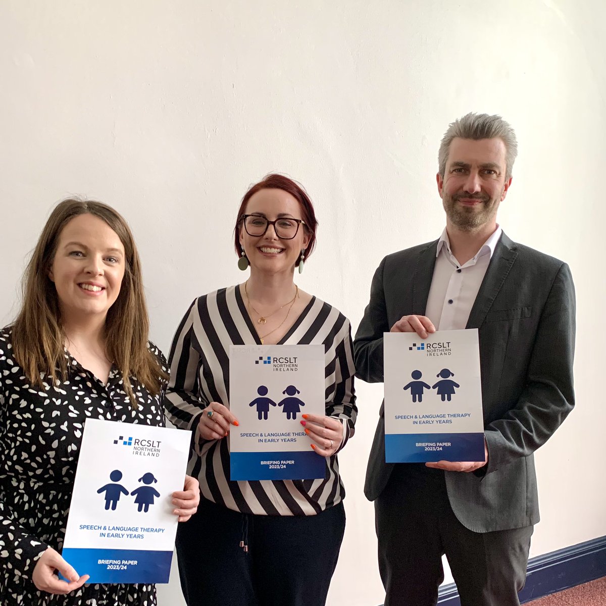 Huge thanks to these very busy people who took time to meet us today to talk about Early Years and the life-long importance of Speech, Language & Communication from the very start 👶🏼 We also talked SLT workforce planning and #SwallowAware2024 @NualaMcAllister @DannyDonnelly1