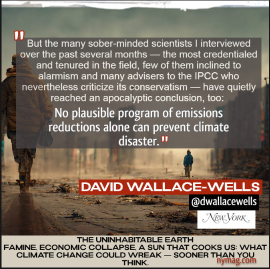 "252 million years ago; CO2 warmed the planet by five degrees..and ended with 97 percent of all life on Earth dead. We are currently adding carbon to the atmosphere at a considerably faster rate;"
From <a href="/dwallacewells/">David Wallace-Wells</a> *UNINHABITABLE EARTH
#ClimateEmergency 
nymag.com/intelligencer/…