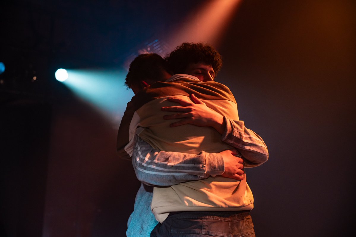 FIRST LOOK at Hide and Seek production photos as we head into #PressNight tonight. Remember, you can join post-show Q&As: 🇮🇹 Italian Stories Travelling the World 🏳️‍🌈 Growing up Queer 📱 Social Media & Mental Health ❤️ The Power of Community Find out more: bit.ly/hideandseekP90