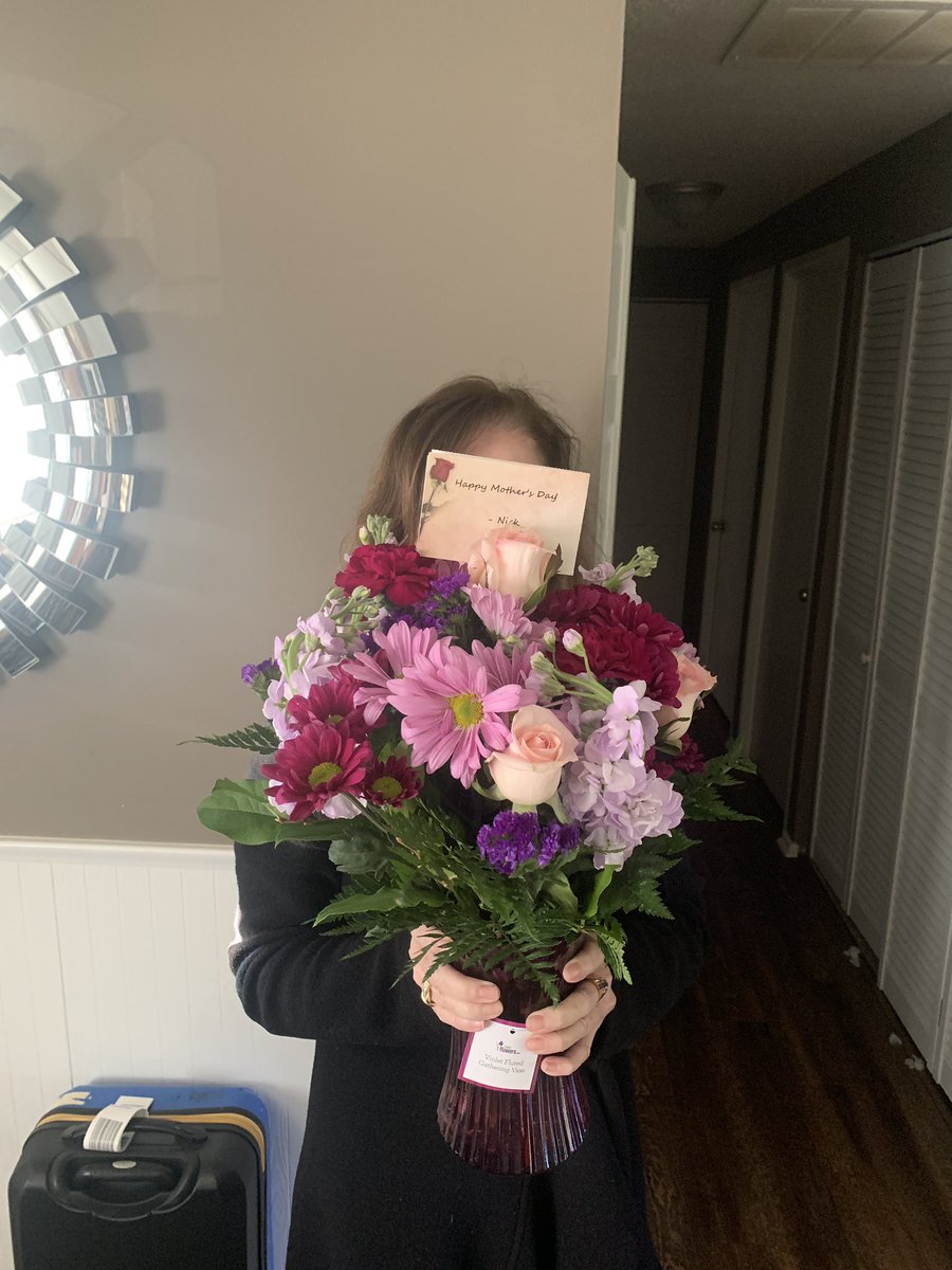 nlawrence288's tweet photo. I’ve got a new reason to dislike the UK. Someone online mentioned it was Mother’s Day so I panic bought my mom flowers. UK celebrates a different Mother’s Day than US.. 
(She was happy though) https://t.co/AY4B0D6Mnq