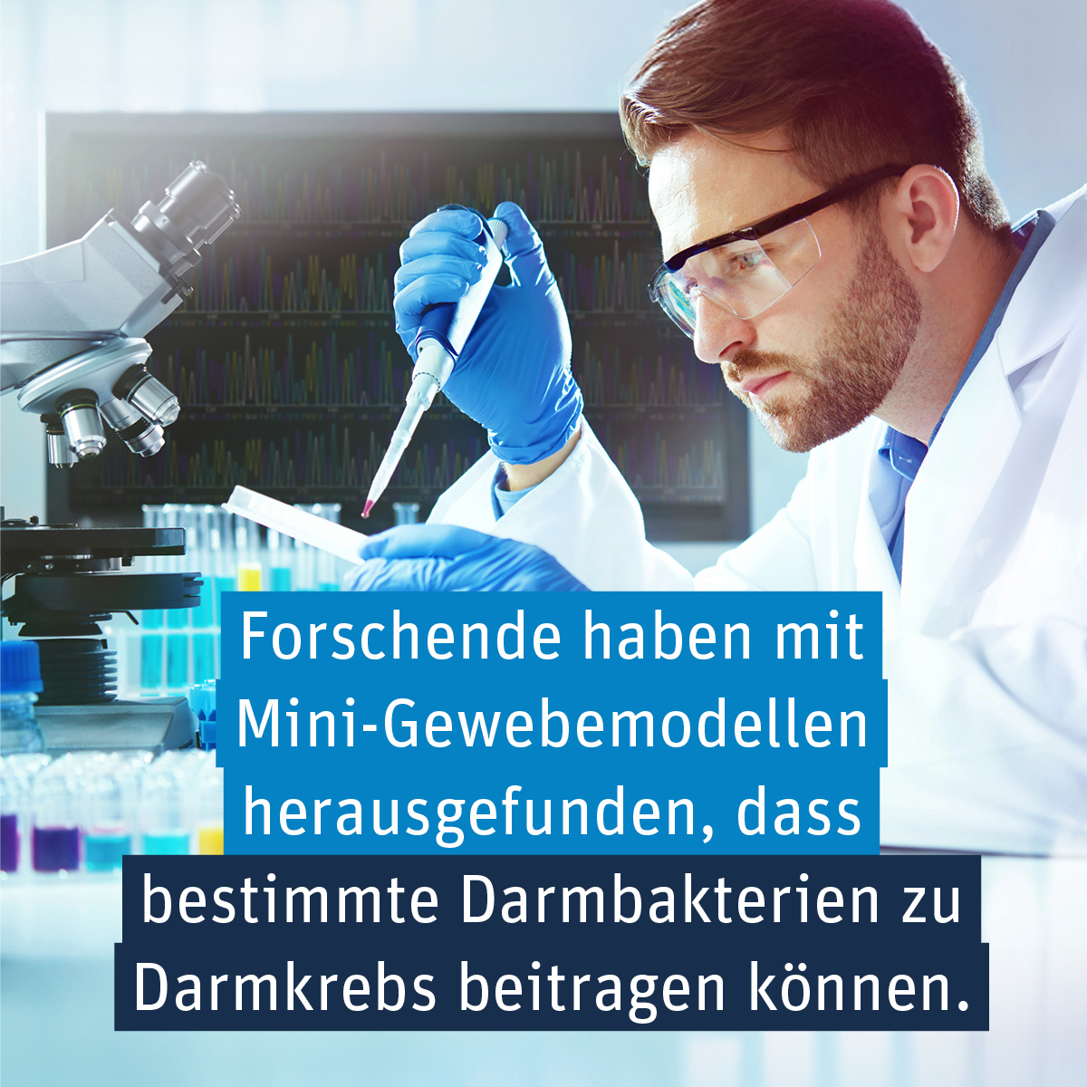 Forschende @DKFZ untersuchen mit Gewebemodellen im Labor 🧫 die Rolle von Bakterien bei der Entstehung von #Darmkrebs. Die Erkenntnisse zum #Mikrobiom sollen langfristig neue Therapien ermöglichen. #ForschungIstDieBesteMedizin #Darmkrebsmonat vfa.de/fortschritte-k…