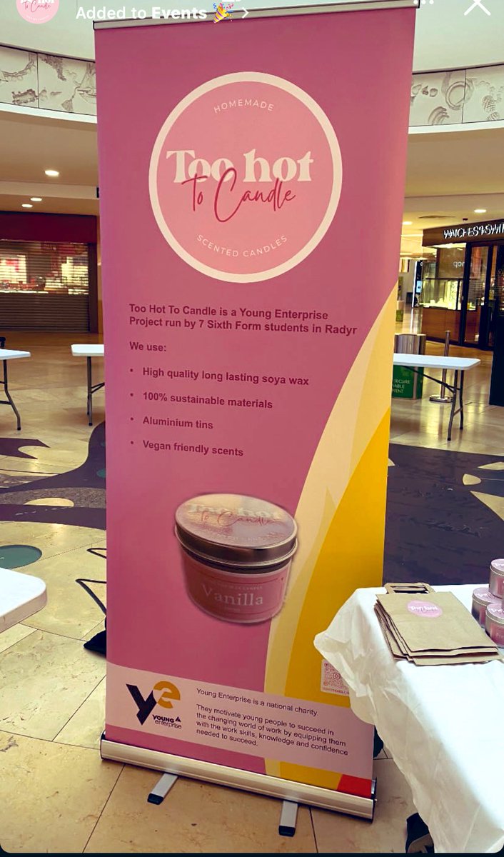 Well done to our Y12 Young Enterprise team <a href="/TooHotToCandle/">Too Hot To Candle</a> who were involved in a trade event in Cardiff. They were amazing and are now a double award winning business. <a href="/radyrcs/">Radyr Comprehensive</a> #overallwinners #bestcustomerservice <a href="/youngenterprise/">Young Enterprise</a> <a href="/YEWales/">Young Enterprise Wales</a>