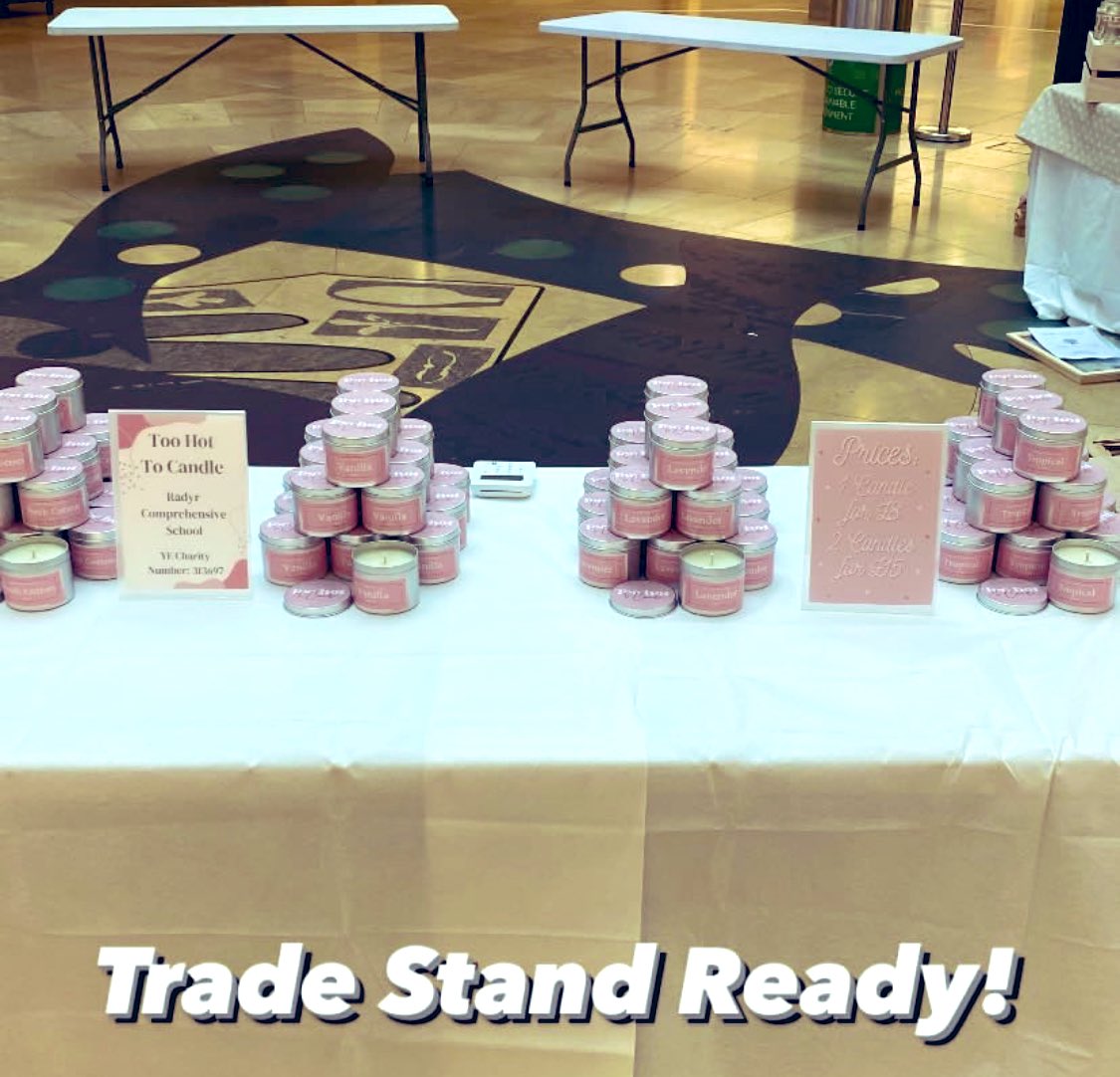 Bus_Econ_Radyr's tweet photo. Well done to our Y12 Young Enterprise team @TooHotToCandle who were involved in a trade event in Cardiff. They were amazing and are now a double award winning business. @radyrcs #overallwinners #bestcustomerservice @youngenterprise @YEWales https://t.co/mH9B6yy2o5