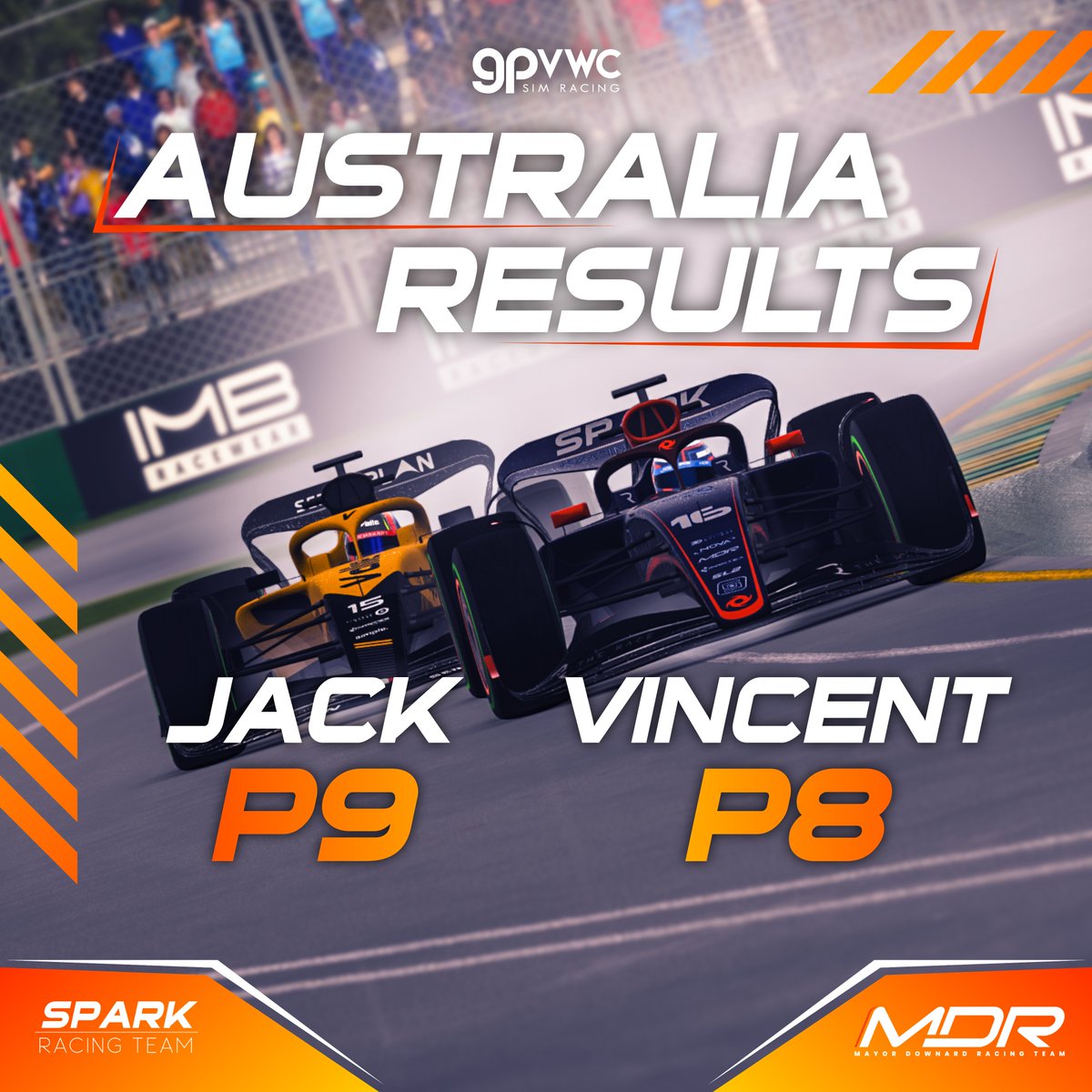 The conditions yesterday were challenging, but we managed to collect some points, putting us in P3 in the championship standings. #gpvwc #SL2 #simracing #esports #MelbourneGP #top