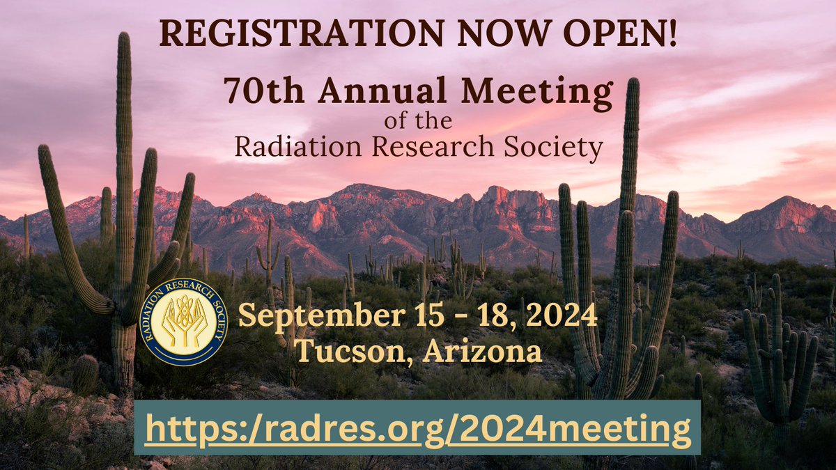 2024 Registration is Open!
Learn More: radres.org/2024meeting?ut… #RadRes2024, #abstracts, #RadiationResearchSociety, #radiationsciences, #70thAnnualMeeting, #space, #genetics, #precisionmedicine, #environment, #innovativeradiotherapy, #radiopharmaceuticals, #molecularmechanisms,