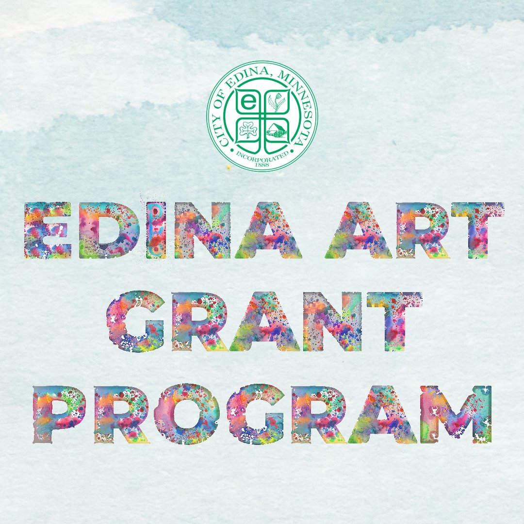 The deadline to apply for an Edina Art Grant is Friday, March 15 🎨 Applicants could receive up to $1,000 to turn their artistic dreams into reality. Visit Better Together Edina to view the project guidelines and apply: bit.ly/4bmvvgu.