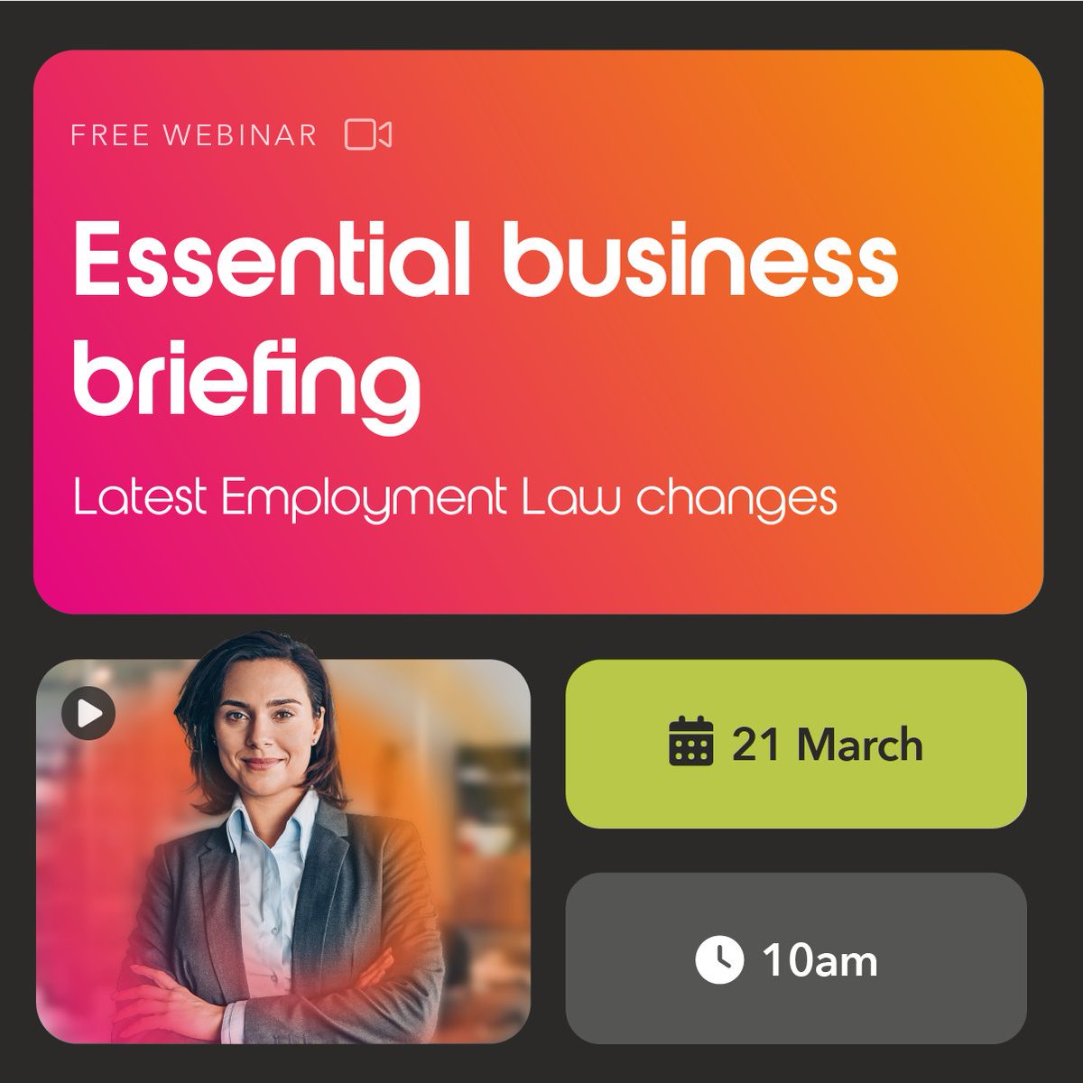 What’s in store for 2024? When it comes to Employment Law, plenty! Join us for an essential business briefing covering all the upcoming changes to Employment Law this year and discover how you can get prepared. Register now: ow.ly/rWYS50QS4M6