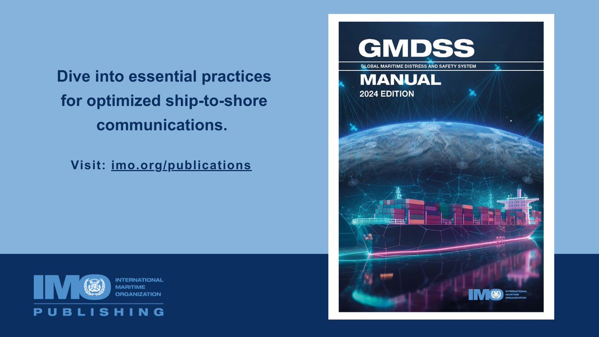 🌊 Stay up to date with essential radiocommunication requirements and the new Harmonisation of #GMDSS requirements since January 1, 2024. Available now via IMO Publications Distributors. ⚓️ #MaritimeSafety #SOLASConvention #IMOPublishing