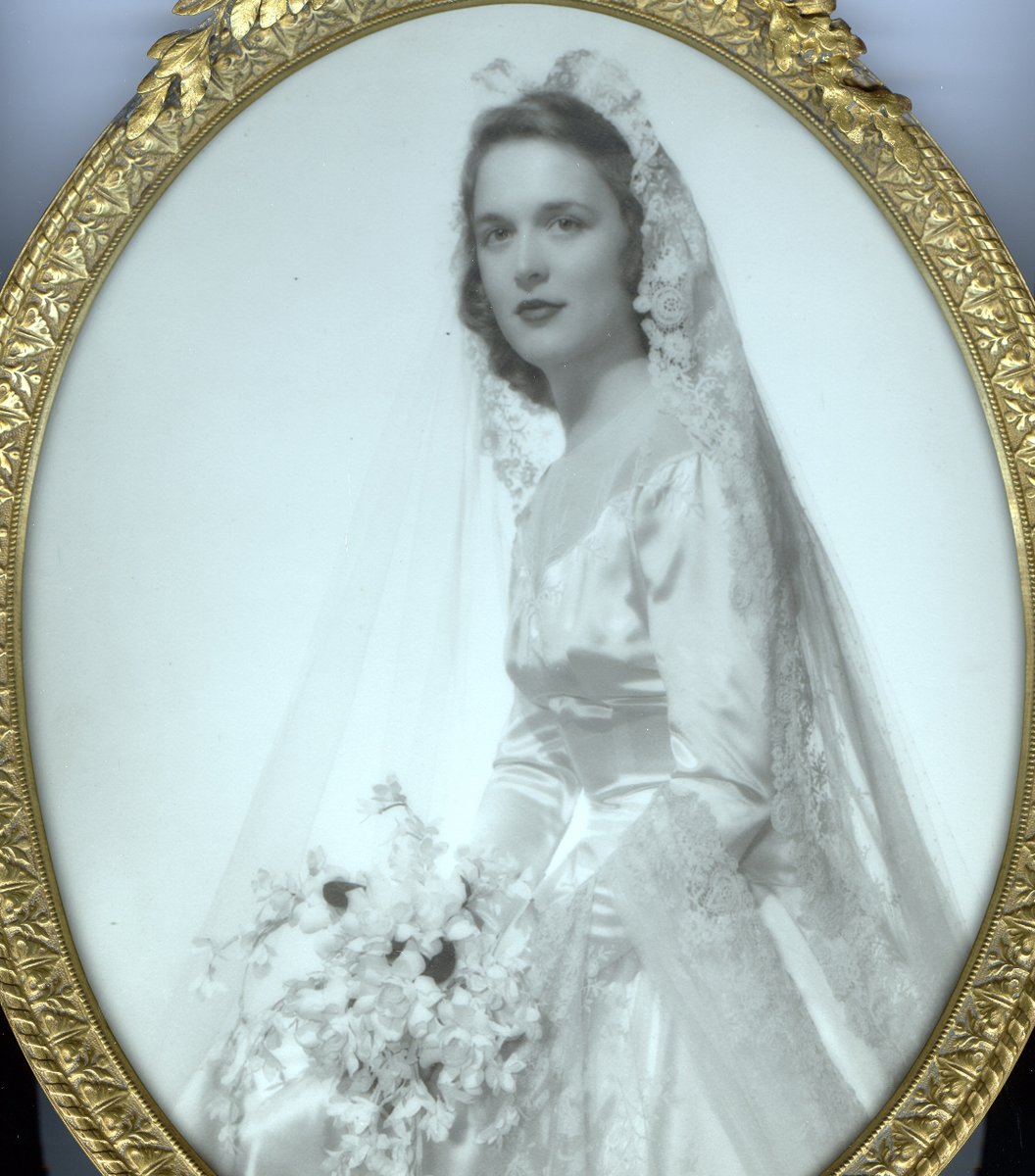 #MoreThanFirstLadies: Before They Were FLOTUS Bridal portrait of Barbara Pierce Bush 6 January 1945 Photo Credit: George H.W. Bush Presidential Library and Museum #bush41 #bush41museum  #bush41library