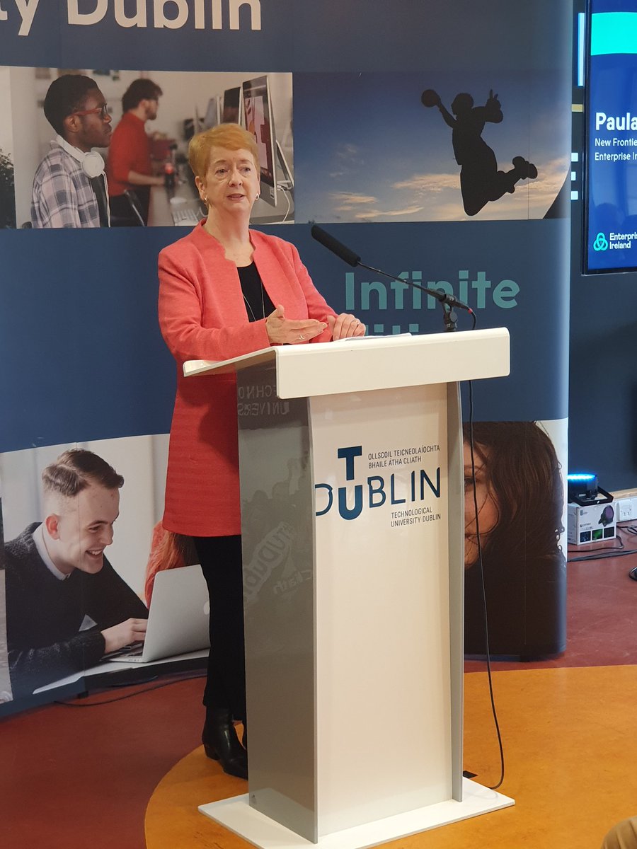 Paula Carroll is highling the importance of networking, keeping close to customers and connecting with purpose with investors, customers, etc. @EI_NewFrontiers #TUDublinNF #TUDublinStartups #NFgraduation