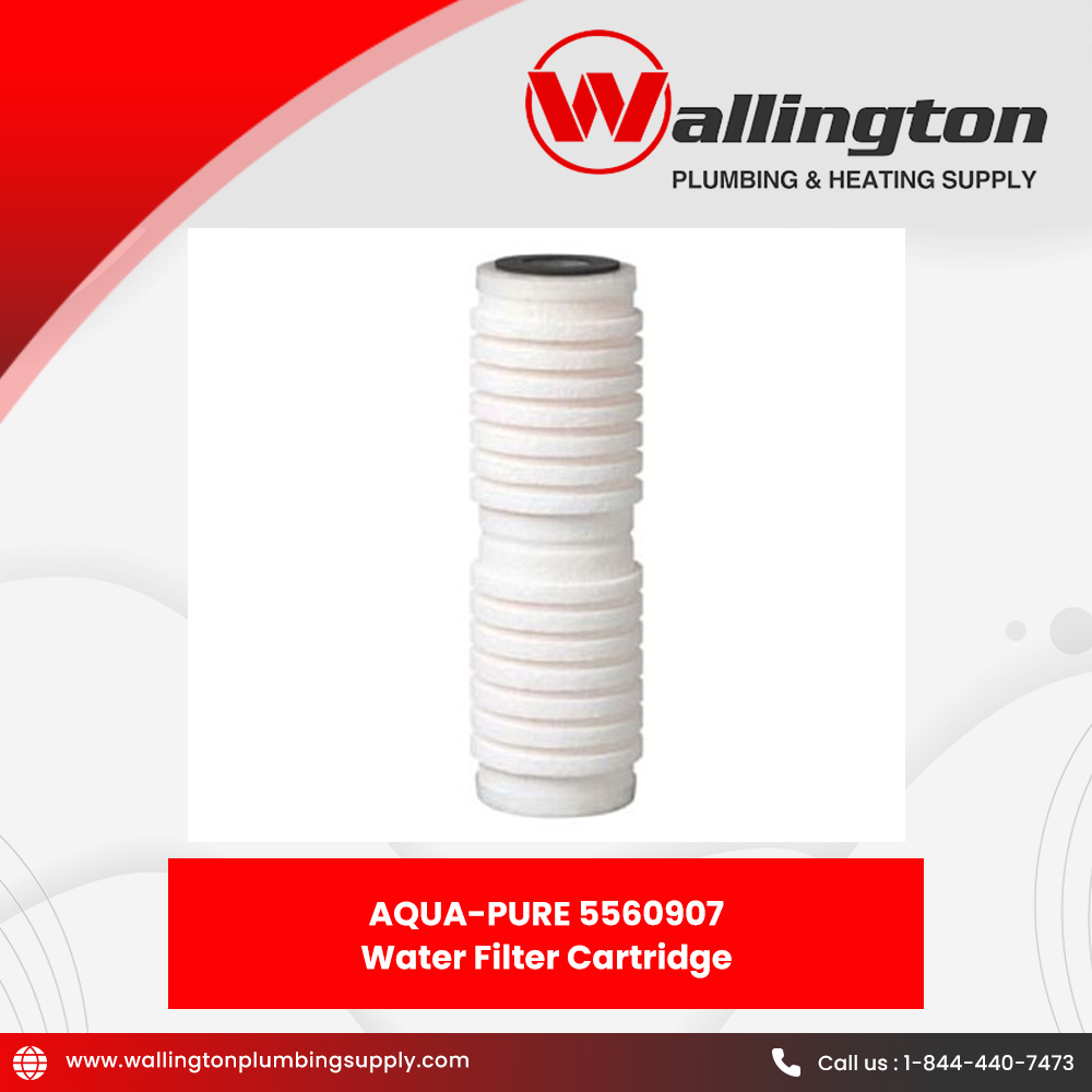 Say goodbye to unwanted elements in water with the Aqua-Pure 5560907 Water Filter Cartridge from Wallington Plumbing Supply. Click bit.ly/3wAfALC to reduce bad taste, odor, particulate, rust, and scale!

#wallingtonplumbingsupply #aquapure #filtercartridge