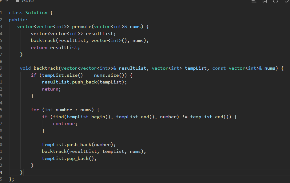 VishnuJ2303's tweet image. [Leetcode:46] Permutations

Approach:
Utilized backtracking to explore and avoid duplicates, resulting in a clean and efficient solution. 
 
Time Complexity:
O(N×N!)
N is the number of elements vector nums
 #Permutations #CodingChallenge #CPPProgramming
#buildinpublic #DSA