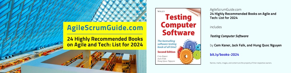 AgileScrumGuide's tweet photo. 24 Highly Recommended Books on Agile and Tech: List for 2024 includes “Testing Computer Software.” Details on that acclaimed book — and 23 more exceptional titles — are here: https://t.co/JsSwZhPxs6. #Agile #Tech #Book #Software #Testing #TestingComputerSoftware #SoftwareTesting