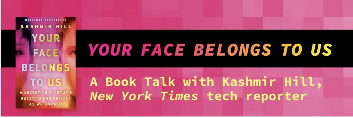 Want to catch me this month talking about facial recognition and all things privacy? March 20: I'll be at @UVALaw chatting w/ @daniellecitron. March 26: @MinnLaw with @BillMcGev. Deets here: kashmirhill.com/events