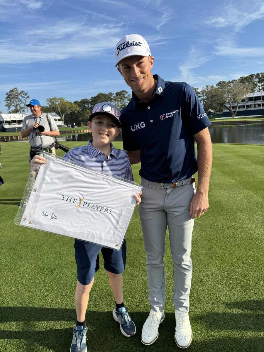 Kicking off PLAYERS 2024! Jay Fund patient meeting @WillZalatoris at 17 @THEPLAYERS!