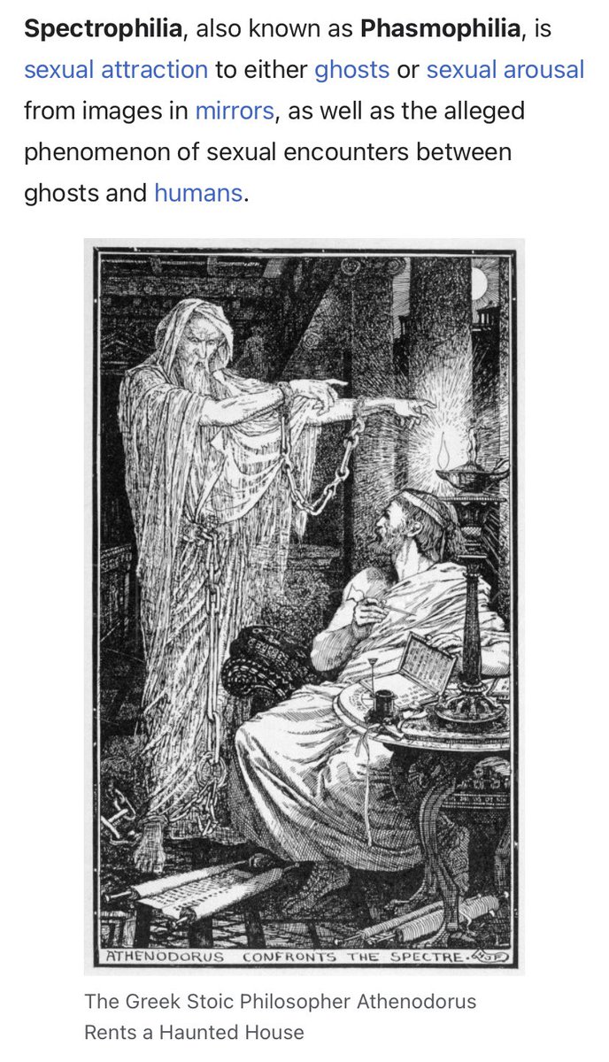 Somewhat perplexed by the choice of illustration for the Wikipedia article on spectrophilia.

I thought I knew the story of Athenodorus, but clearly my source left out the juicy parts.