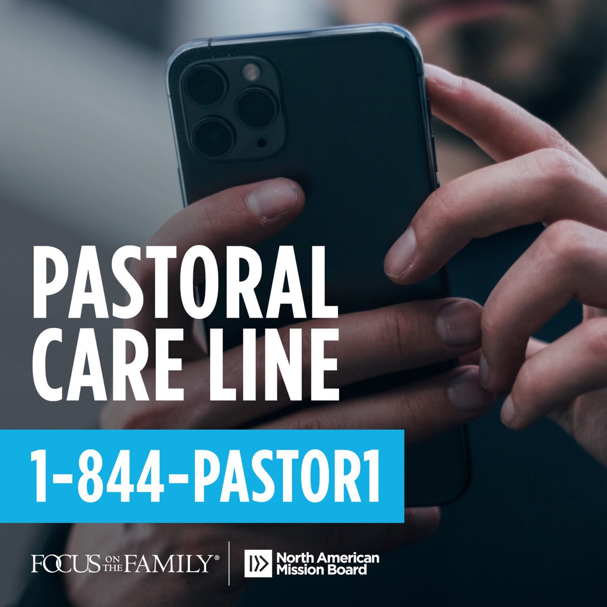 JamesMPeoples's tweet photo. SBC Pastors &amp; their wives struggling through personal or professional crises have a confidential place to turn, thanks to a long-term partnership between @NAMB_SBC &amp; @FocusFamily. Trained, professional counselors are available every day from 8am-10pm free of charge 1-844-727-8671 https://t.co/V3EZlQta35