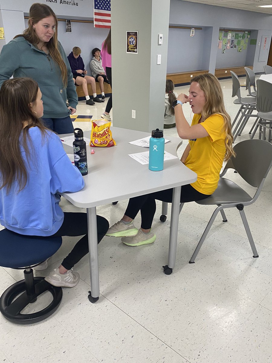Testing our sensory receptors today in Psychology! How well do individual senses work when we take others way (can you taste something if you plug your nose) #WeAreBorgia <a href="/BorgiaHS/">St. Francis Borgia High School</a>