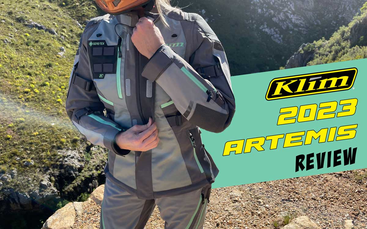 Available as of spring 2023, the #Artemis line has been redesigned with improvements across the board for mobility, venting, storage, and of course, protection. This is as good as it gets for lady adventure riders: adventuremotorcycle.com/gear/klim-arte… #advmoto