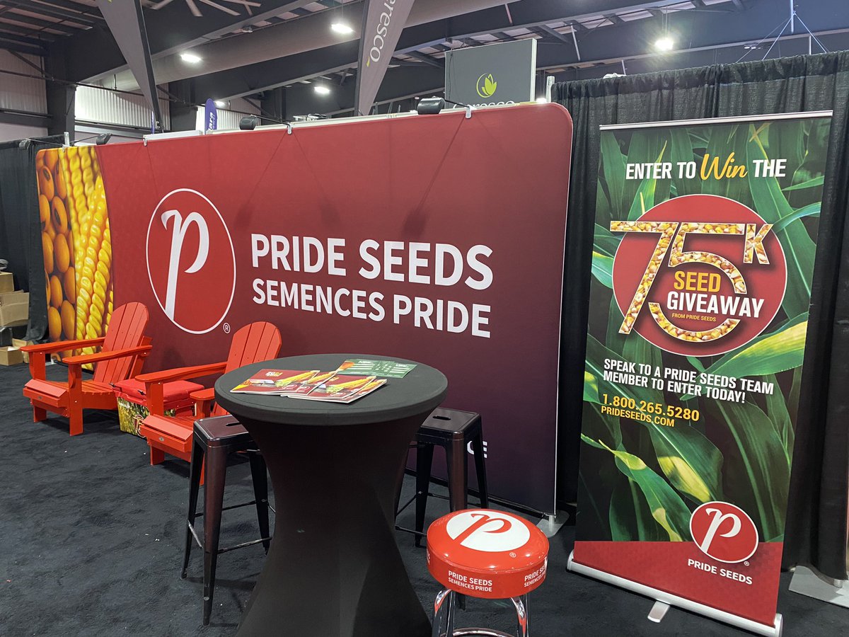 Day 2 at the @OttawaFarmShow. Stop by the @PRIDESeeds booth #2620 and say hello and chat about our 75th Anniversary $75K Seed Giveaway! #PRIDEinMyField