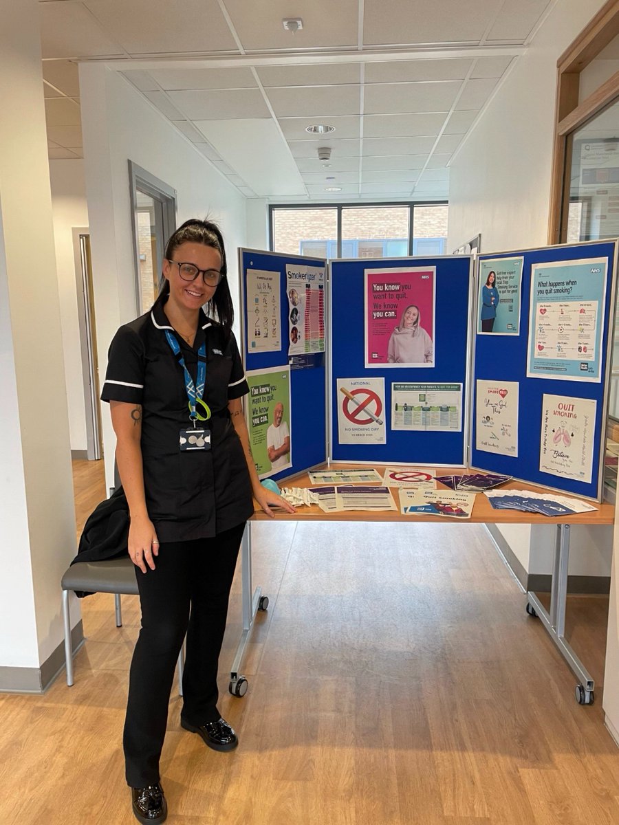 KwaoTakyi's tweet photo. Weldone team for making today special. UK no smoking day @40. 

We know you want to quit, we know you can and we are ready to support you. 

Pass by the reception of all GMMH sites to speak to our specialist tobacco Dependency advisors.  @GMMH_NHS @HistoryMakersGM @UKNoSmokingDay https://t.co/nJnfDEMEYz