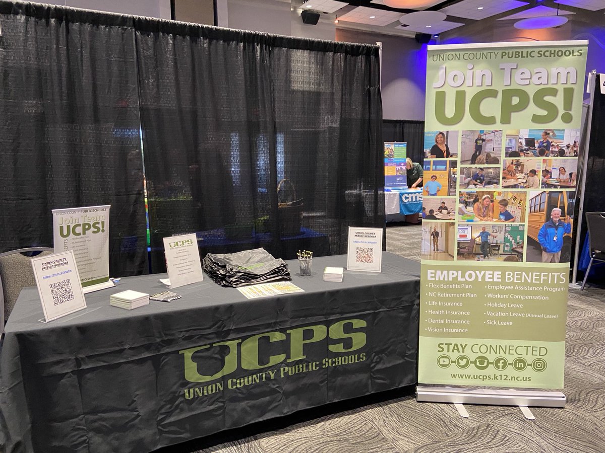 Come see us at the ECU job fair today from 9:30-12!!!!   #teamUCPS ⁦<a href="/UCPSNCCareers/">UCPS Careers</a>⁩ ⁦<a href="/UCPSNC/">Union County Public Schools</a>⁩ ⁦<a href="/AGHoulihan/">Andrew G. Houlihan</a>⁩ ⁦<a href="/kmwilliford3/">Kristi Williford</a>⁩