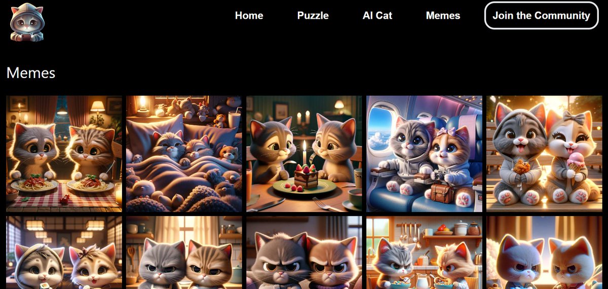 Purrfectfun's tweet photo. Dive into a purr-fect world of adorable cat memes!

🎉 Guaranteed to make you smile and brighten your day! 

Check it out now at https://t.co/lgtouKSTxW

$PURR #CuteCats #CatMemes #Meow #meme #memecoin #linea #memeseason $popcat $wif $pepe $doge $shib #coq #crypto #blockchain https://t.co/zeBWuvIh9G