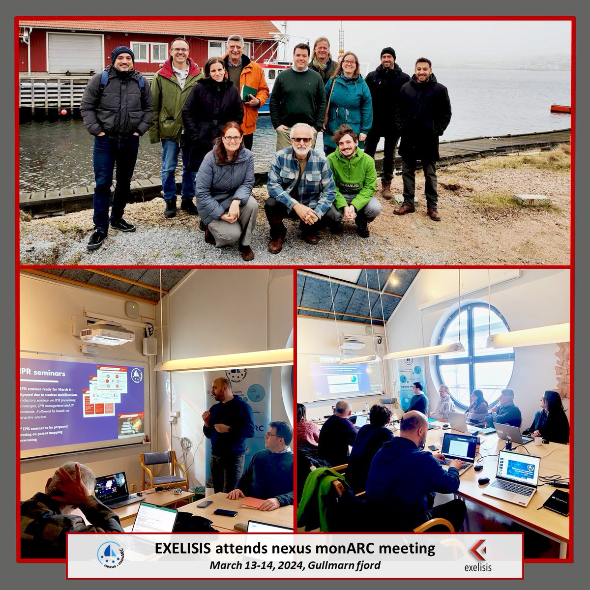 Excited for the 2-day 1st year #meeting💼 of @nexusmonarc #project by @goteborgsuni at @KristinebergC in the heart of #Gullmarn fjord😊 Discussing progress, next steps, & @exelisis's role in establishment & #exploitation 🔍 of @nexusmonarc entity with partners 🤝. #HorizonEU