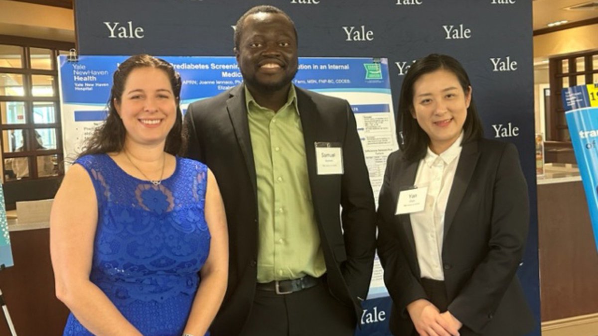 The Janet Parkosewich YNHHS/YSN #NursingResearch Conference is coming to @YaleWestCampus on 5/1 with an address by Dean @AzitaEma! YSN & YNHHS nurses: submit your abstract by 3/18: ow.ly/Q27j50QRjyI PhD students Laura Manzo, Samuel Akyirem & Yan Zhan attended in 2023.