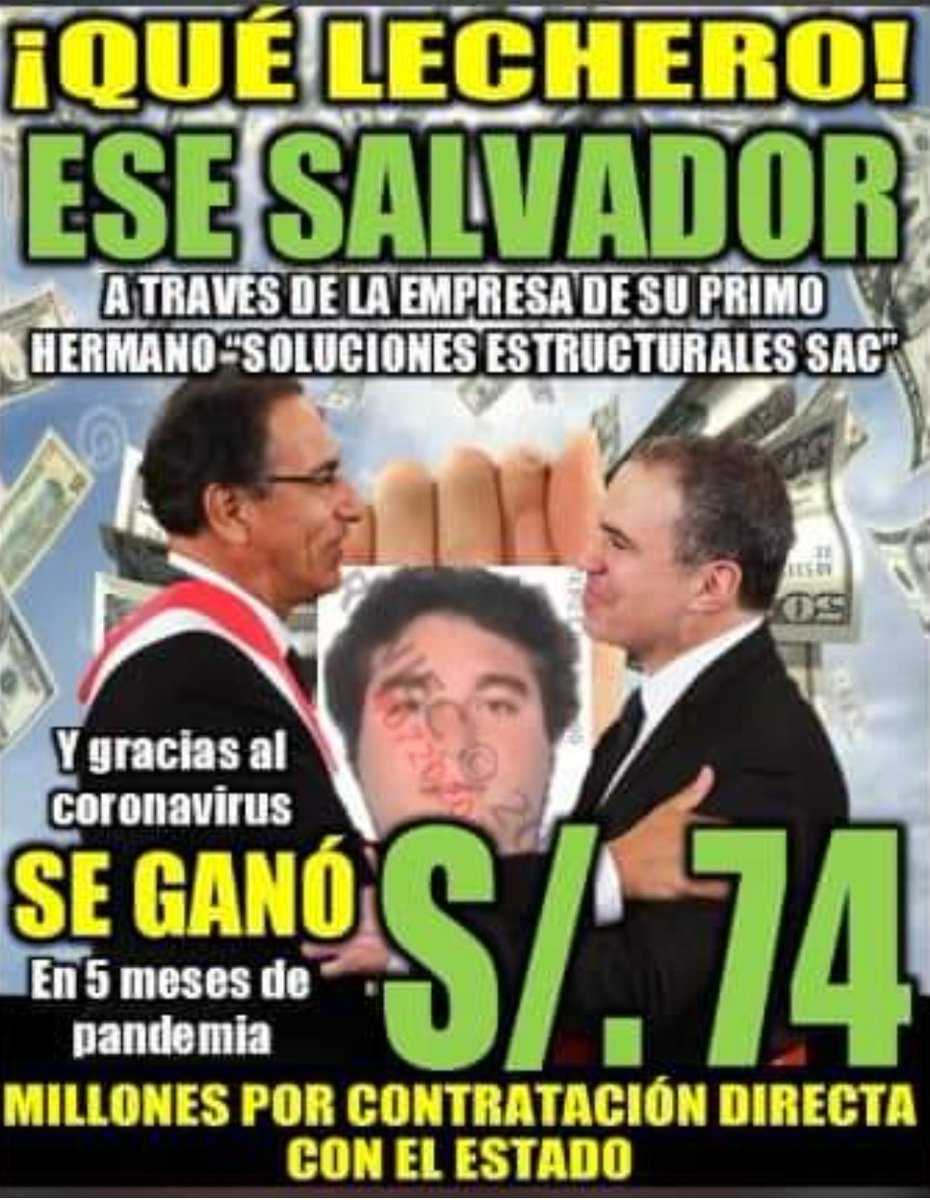 DanielSarmient0's tweet photo. S/. 74 MILLONES EN PANDEMIA
@saldelsol pide plata para el Cine, de nuestros impuestos. Que ponga su plata él y su familia que son "EMPRENDEDORES VORACES" que en plena pandemia se embolsaron 74 millones, encima recibieron REACTIVA.
¿La Mermeprensa y la @FiscaliaPeru? 
Bien gracias https://t.co/gnkprmF4Lj