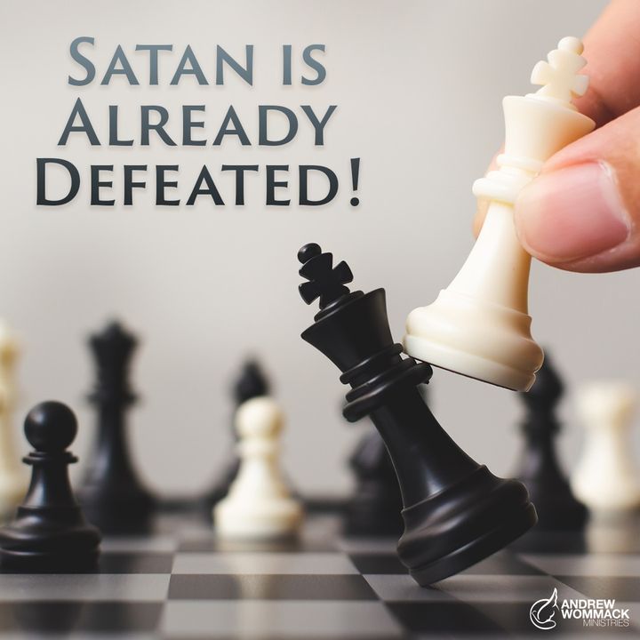 andrewwommack's tweet photo. Jesus has not only beat the devil, but He has had a triumphant procession to display the devil to the universe as a totally conquered foe. Satan should never terrify us again. Unfortunately, many Christians have missed the parade. Read more: https://t.co/ibb9TdvvRO https://t.co/wSFMwAsGAq