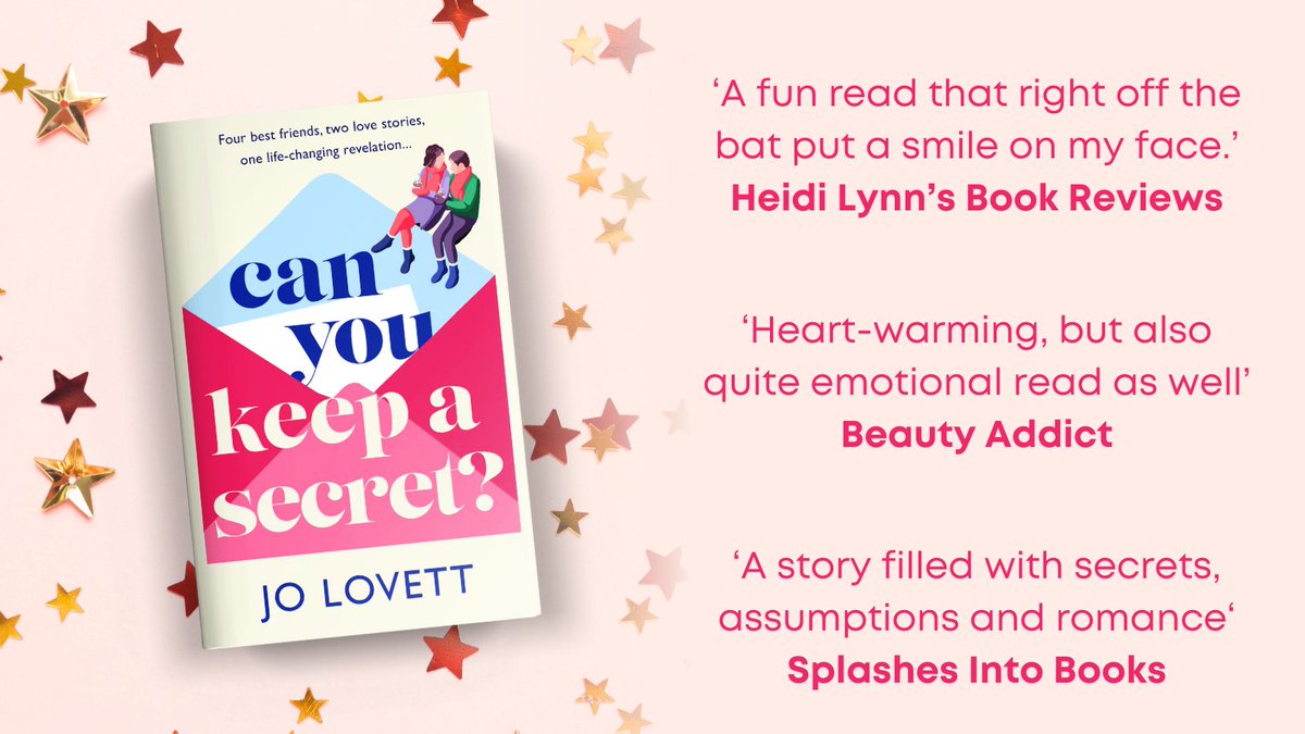 Thank you to @misssmiley32, @bicted and @Heidilynn_reads for their recent reviews on the #CanYouKeepASecret by @JoLovettWrites #blogtour. 

Buy now ➡️  mybook.to/keepasecretsoc…