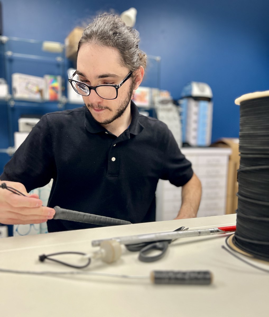 Alphapointe's tweet image. NEW at Alphapointe - free cane repair! Call 816-237-2040 for more. 
📷 [Isaac]
#blind #visionloss #blindness #rehabilitation #independence #adaptivetechnology #visuallyimpaired #sightloss #accessibility #lowvision #braille #legallyblind #nonprofit #Alphapointe #KansasCity