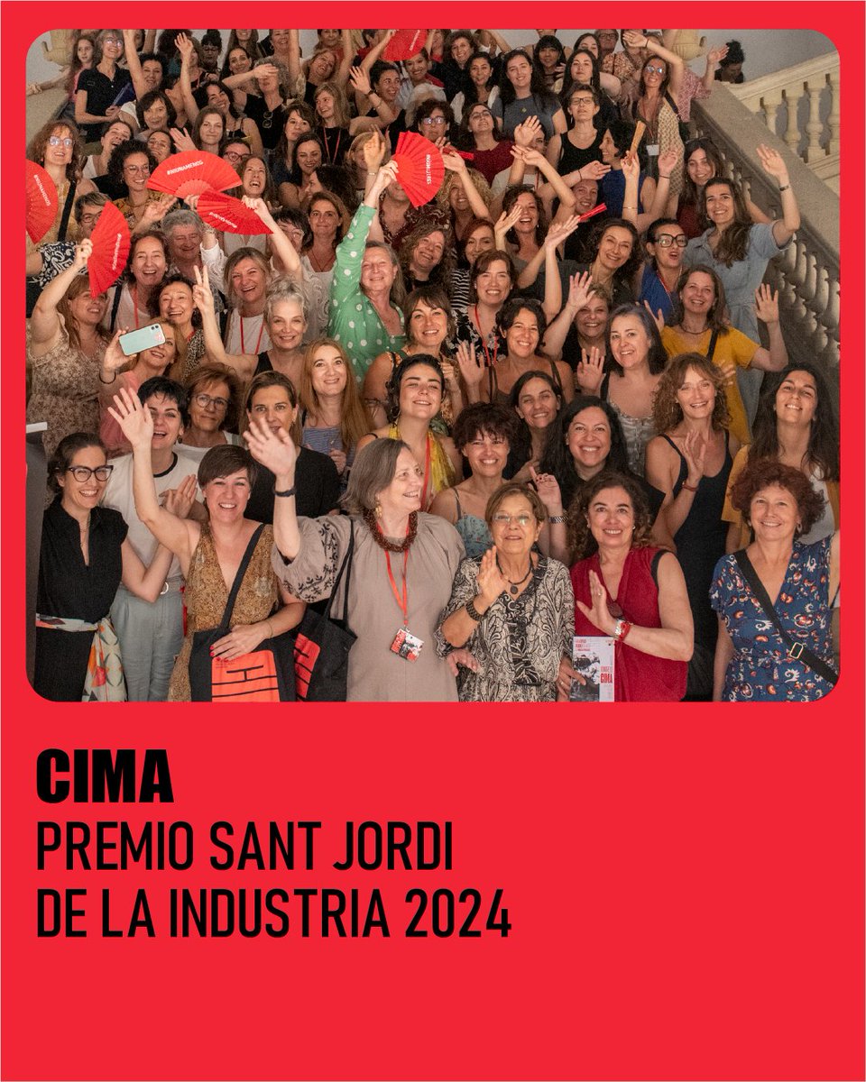 🎖️¡Han reconocido a CIMA con el Premio Sant Jordi de la Industria 2024! @rne Es un honor recibir este premio. Hoy somos más de 1.200 socias y este reconocimiento es también para todas nosotras. 📎cimamujerescineastas.es/cima-premio-sa…