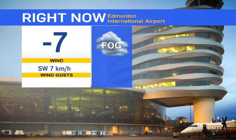 coryedelCTV's tweet photo. A foggy start in/around #yeg this am. With that, also cloudy to start. There are flurries west of the city towards #SebaBeach, so slight chance here. Later today sun&cloud, high 5C! #yegwx #yegtraffic https://t.co/CPDv3GxloE