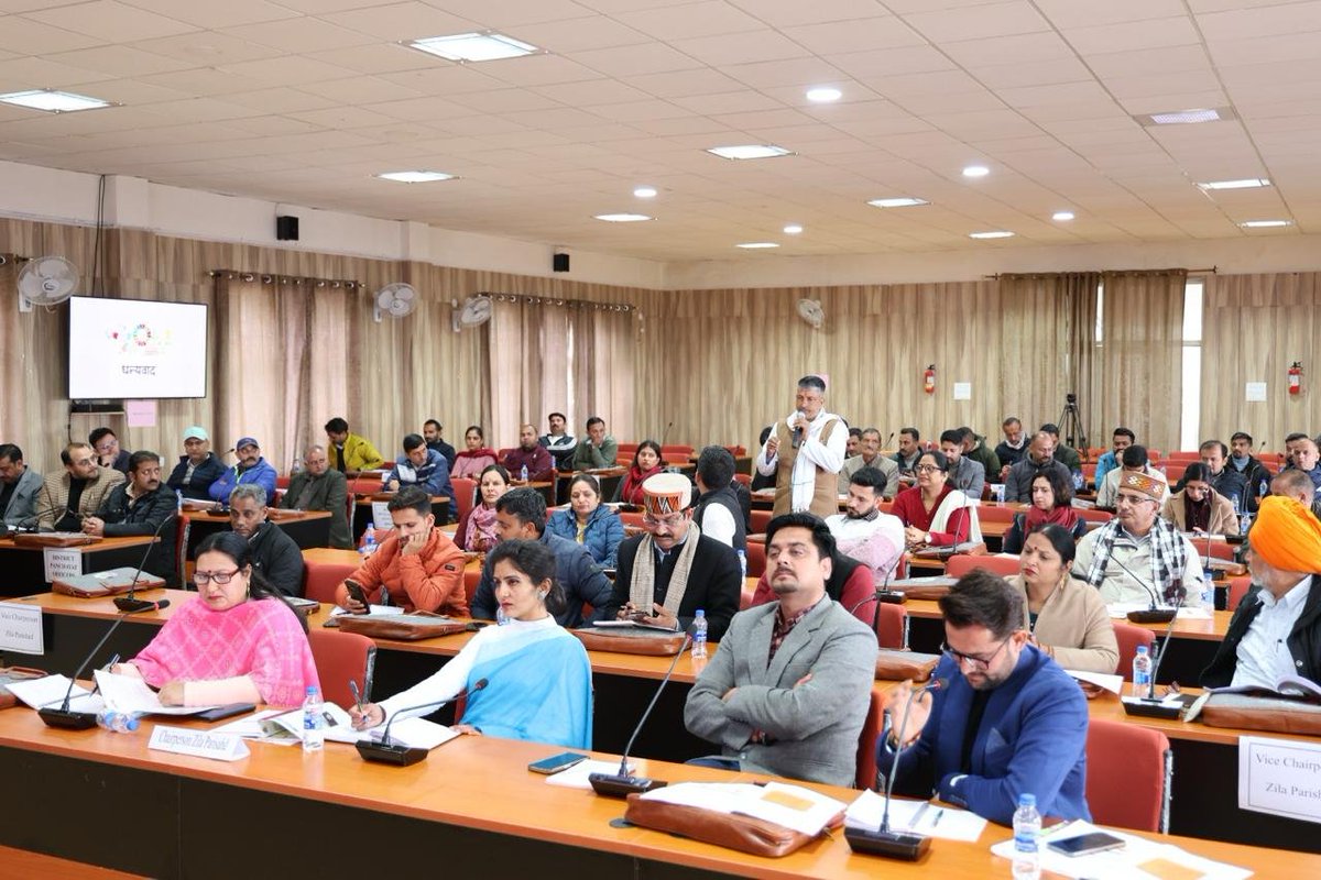 A State level #Workshop on Preparation of #DistrictPanchayatDevelopmentPlan #DPDP was organized at #SPRC, #Shimla, #HimachalPradesh. #ZillaParishad Chairpersons & Vice Chairpersons, District Panchayat Officers, BDOs & Line Department Nodal Officers participated in #DPDP Workshop.